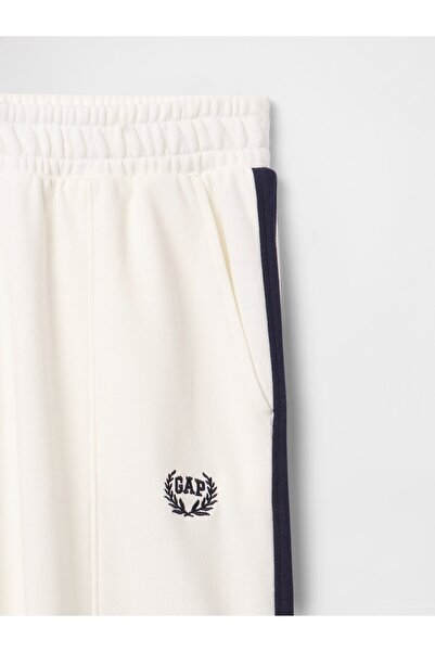 GAP Kadın Kırık Beyaz Vintage Soft Wide-Leg Gap Logo Eşofman Altı