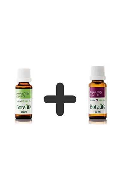 Botalife زيت الأرغان والجوجوبا العضوي للعناية بالشعر - مغذي وإصلاح، × 20 مل