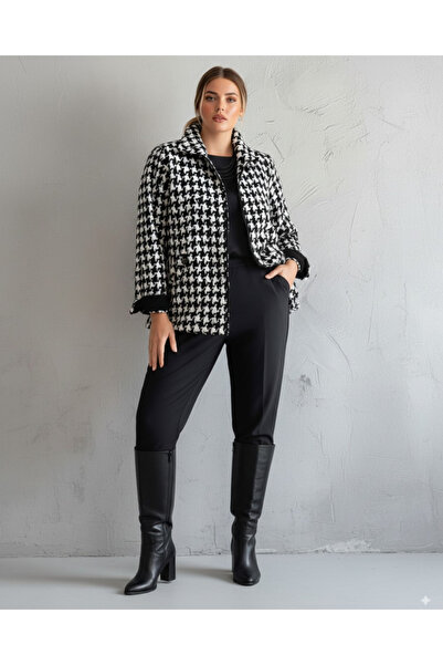 Hanezza Kaz Ayagı Desen | Kışlık Ceket