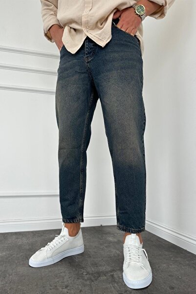 MADZEYMODA Neue Saison Herren Boyfriend-Jeans, waschbare, antikgetrommelte, d...