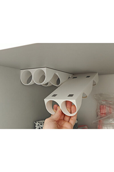 Aaron Boriss Kitchen Roll Organizer |   Greaseproof Paper, Foil, Cling Film (1 Piece with 2 Compartments)