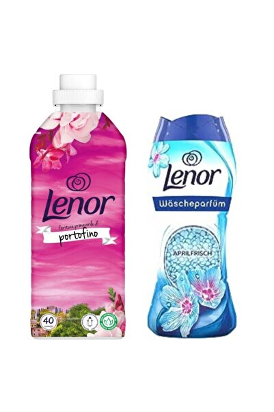 lenor Çamaşır Yumuşatıcısı Portofino 40 yıkama + Granül Parfüm Aprilfresh
