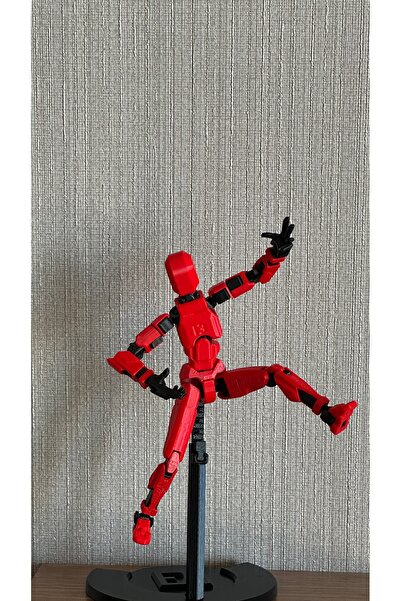 moifugyia Lucky 13 Aksiyon Figürü Robot Oyuncak 13cm Kırmızı Siyah Lucky 13 v...