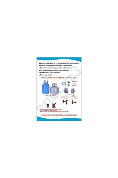 gülsan Volkan Ocak 33x33 Cm Geniş Musluklu Hortum Set