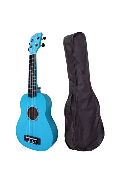 PUKA UK-21-BL Soprano Ukulele Mat Mavi (Kılıf Dahil)