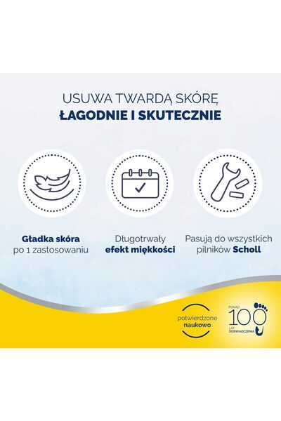 Scholl Velvet Smooth Çok Sert Deriler Için 2'li Yedek Başlık