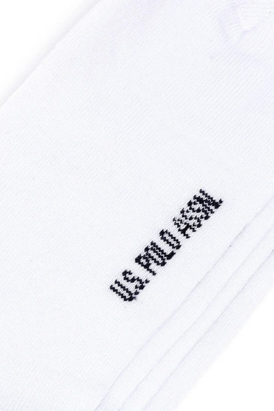U.S. Polo Assn. 2’li Paket Çorap Patik Beyaz - Regular Fit - Şık Ve Rahat Tasarım (ERKEK/BAYAN)