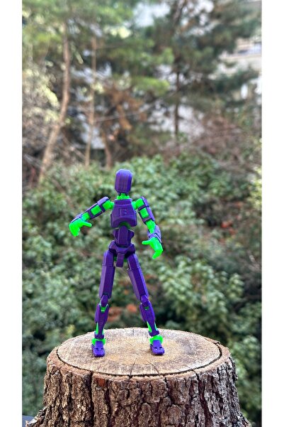 moifugyia Lucky 13 Aksiyon Figürü Robot Oyuncak 13cm 13 cm Mor Yeşil