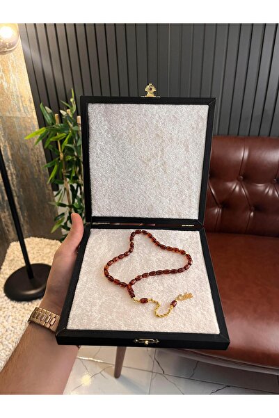 dergah tesbih Altın Püskül Bilek Boy Rus Damla Kehribar ( İsimli ) (Amber), (مسبحة قطرة كهريبار)