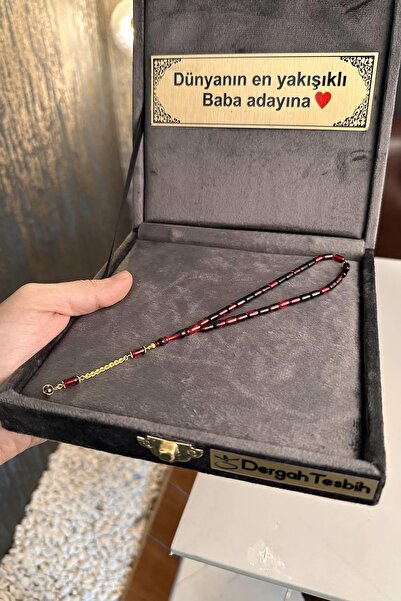 dergah tesbih 14 Ayar Altın Püsküllü Hareli Bilek Boy Sıkma Kehribar