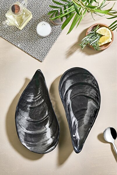 Lora Bianca İstiridye Cam Meze Ve Çerez Servis Tabağı - 2 Adet