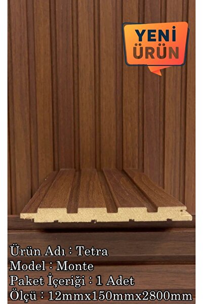 DOGGA PROFILE-PANEL Mdf Duvar Paneli ve Duvar Lambrisi ve Vestiyer Tv Ünistesi Dekoratif Paneli 15X280 (1 ADET) MONTE