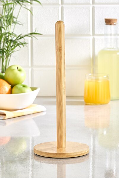 Lora Bianca Round Bamboo Paper - Towel Holder Vertical