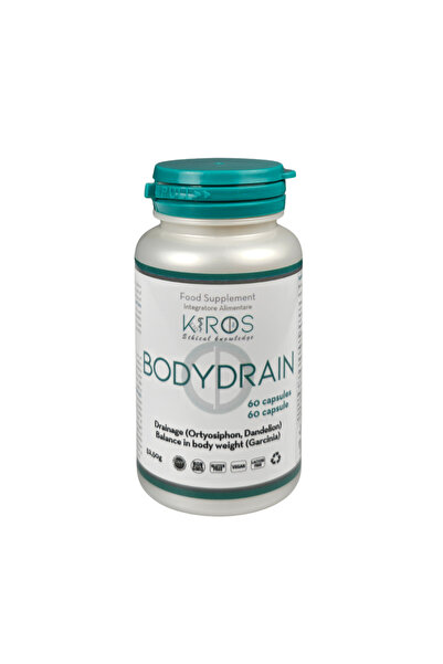 Kiros Diet BODYDRAIN, Supliment Premium Pentru Drenaj, Retenție De Apă, 60 Capsule