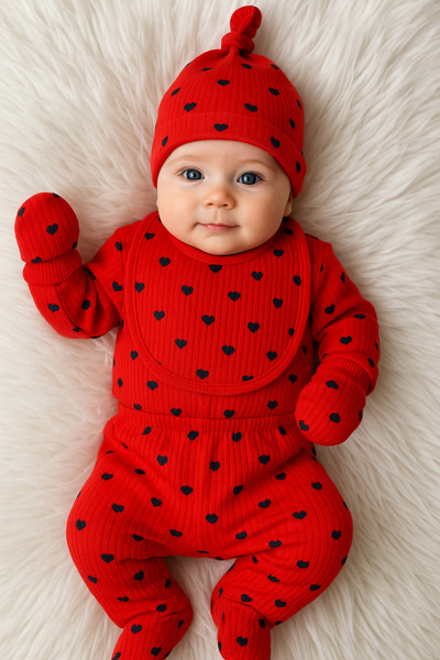 Linda Harris طقم خروج من المستشفى للأطفال حديثي الولادة مكون من 5 قطع باللوني...