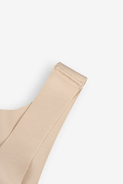 Bolero Dikişsiz Görünmez Pima Pamuk Crop Ten