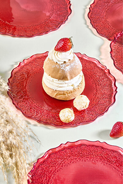 Lora Bianca Goblen 6 Parça Pasta Servis Tabağı Seti