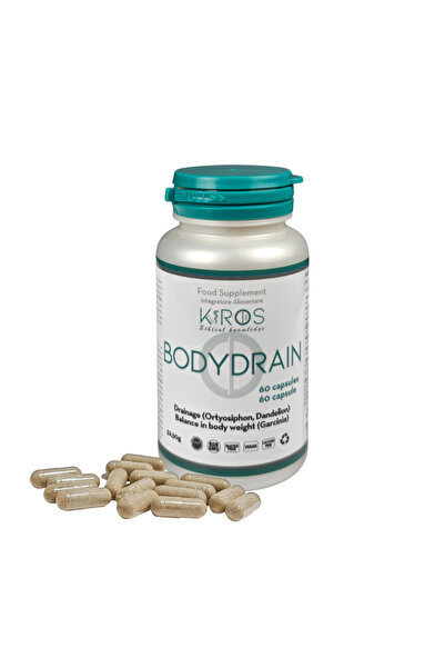 Kiros Diet BODYDRAIN, Supliment Premium Pentru Drenaj, Retenție De Apă, 60 Capsule