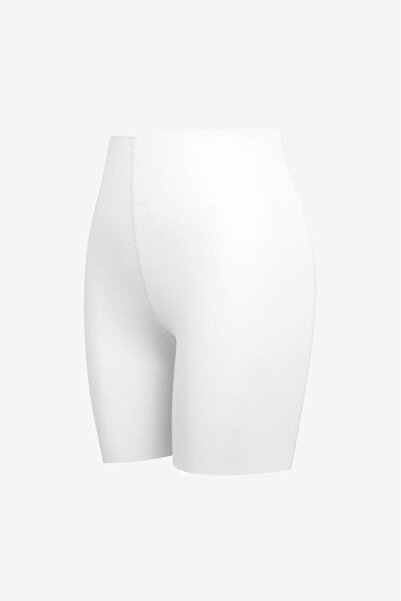 Bolero Kadın Dikişsiz Pima Pamuk Şort Beyaz