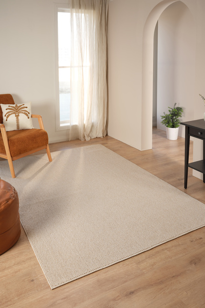 Livset Yumuşak Bukleli Bej Halı Oturma Odası Salon Mutfak Koridor Antre Balkon Çocuk Odası Halısı K145a