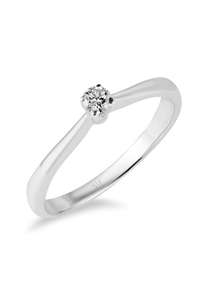 Sandra Ferretti Inel din Aur Alb de 18K cu Diamant de 0.10 Carate