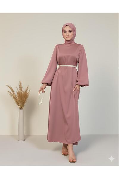 STİLZERAFET Rochie de seara din satin cu centura Almina