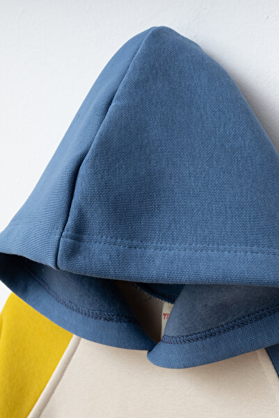 Minipodyum Σετ αθλητική φόρμα με εμπριμέ Color Block Boy's Bottom Top