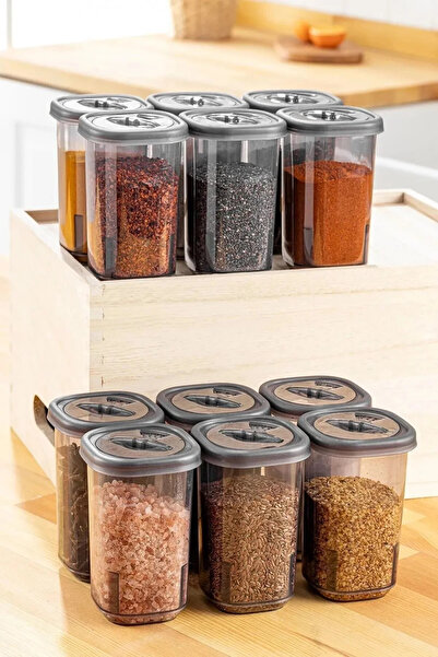 Buclee 38-Piece 76-Compartment Food & Spice Storage Container Kitchen Pantry Organizer (1.7-1.1)Lt (500-350-300)Ml