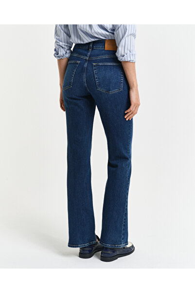 Gant Kadın Lacivert Slim Fit Pantolon