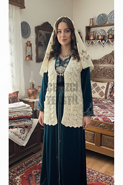 Çt Çeyizci Tekstil Special Design Oyster Vest, Dowry Vest,