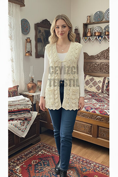 Çt Çeyizci Tekstil Special Design Oyster Vest, Dowry Vest,