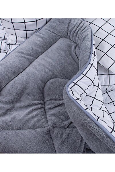 Arma Concept Single Luxury Double-Sided Puffy Patterned Wellsoft Quilt 155X215 + 1 Pillowcase
