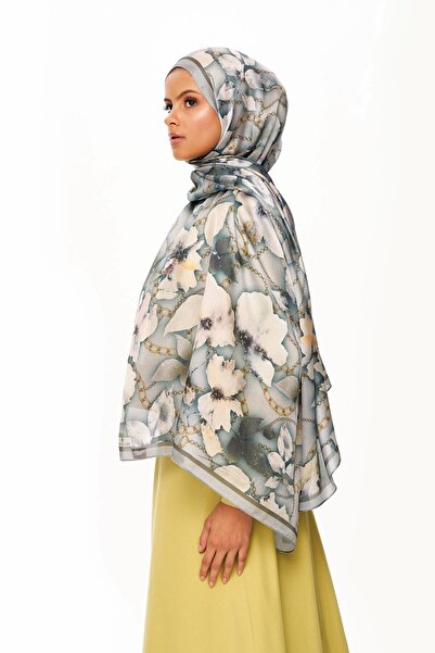 MOISCARF MOJ ANDALUS Εκλεκτό σάλι με σχέδιο αλυσίδας Jan Jan Πράσινο