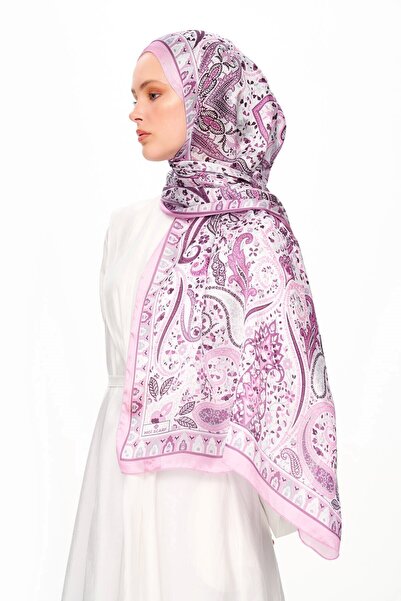 MOISCARF Royal Tangle Refined Jan Jan Ethnic Patterned Shawl Pink