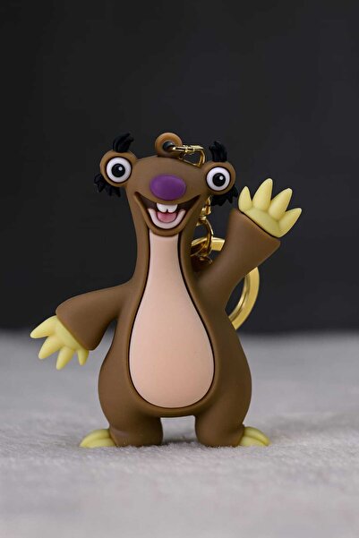 Genel Markalar Buz Devri Ice Age Sid Anahtarlık,Lüx,3D,çanta süsü