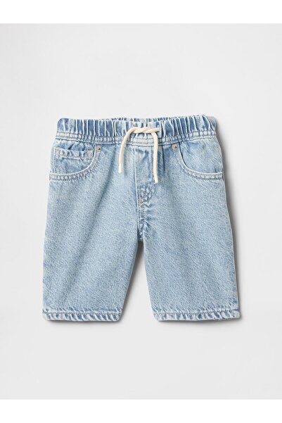 GAP Erkek Bebek Mavi UltraSoft Pull-On Denim Şort