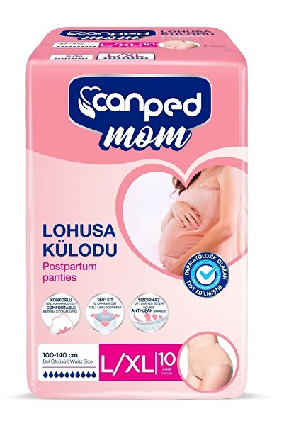 Canped Mom Lohusa Külodu - Külot Bez L - Large - Büyük / XL - Extra Large - (İç Adet 10) Tekli Pk