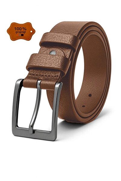Bosskan 100% Genuine Buffalo Leather Fabric Belt Compatible with Pants