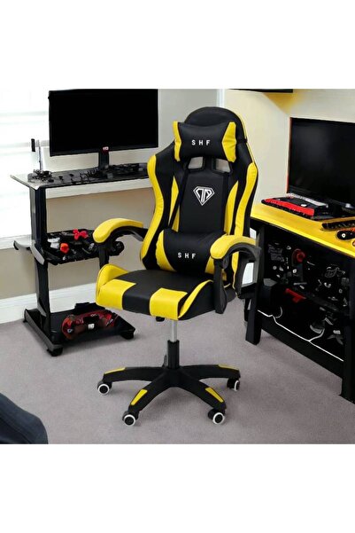 Al Saada Home Gaming Chair Black and Yellow