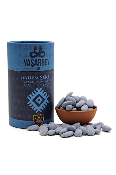 Yaşarbey Mardin Natural Serpme Badem Şekeri Tek Batırımlık 500 gr [günlük-taze Gönderim]-(HEDİYELİK KUTU)