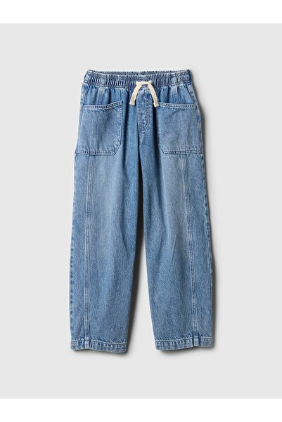 GAP Kız Çocuk Lacivert Kids High Rise Ultrasoft Easy Horseshoe Jean Pantolon