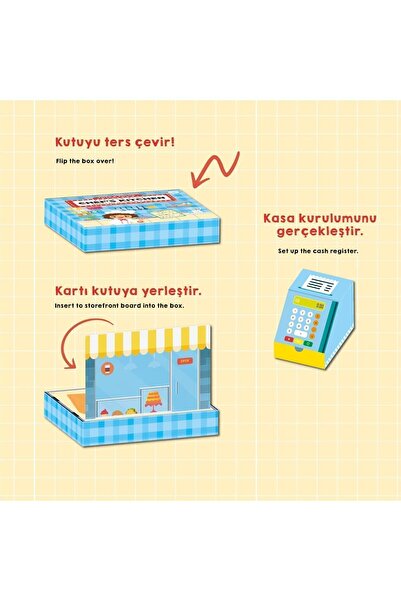 TOTS & FOLKS Pretend Play Chef's Kitchen, Şef Mutfak Oyun Seti, Rol Yapma Oyunu, Şefin Mutfağı, Let's Pretend Chef Kitchen, Restoran Oyuncağı, 43 Parça, 3+ Yaş