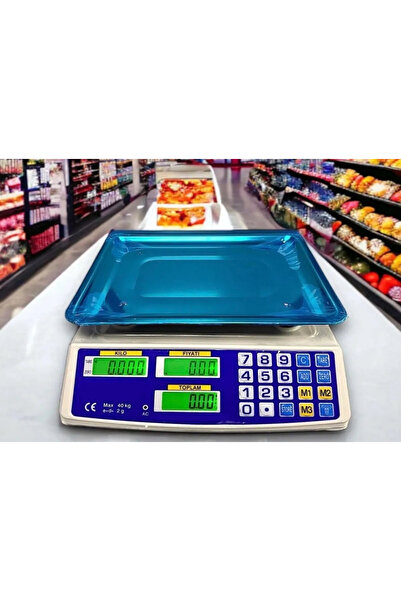 Genel Markalar Market Pazarcı Manav Ve Kasap Terazisi 40 Kg Kapasiteli Elektronik Dijital Bakkal Ensağlam