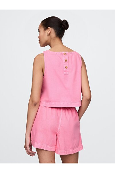 GAP Kadın Pembe UltraSoft Denim Atlet