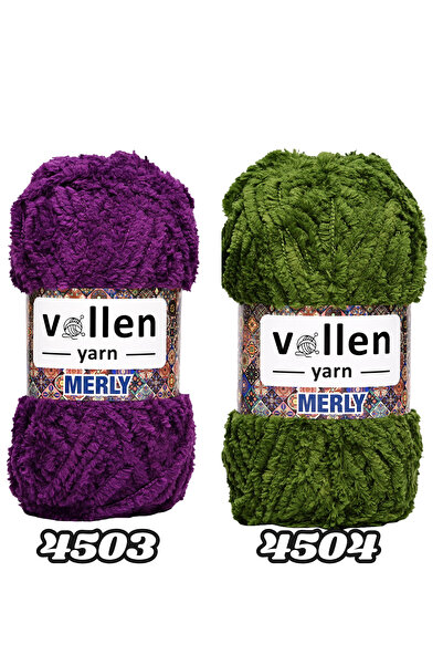 vollen yarn MERLY βελούδινο νήμα πλεξίματος χειρός 100 g – Velvet νήμα Main Lamb, Μαλακό νήμα, Νήμα για βρεφική κουβέρτα, βελονάκι,