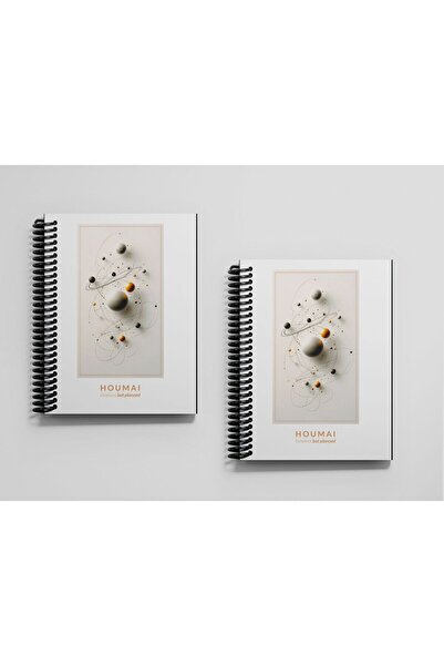 Yıldızistan A5 Unlined Spiral Bound Cardboard Cover 96 Pages Houmai Special Collection Quality Printing School Notebook