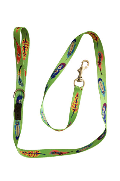 Oli and Lui Dog Patterned Feather Walking Strap