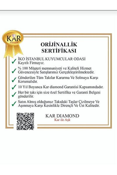 KAR DİAMOND 14 Ayar Altın Zincirli Zirkon Taşlı Kamelya Lotus Çiçeği Kolye - Sertifikalı Işıklı Hediye Kutulu