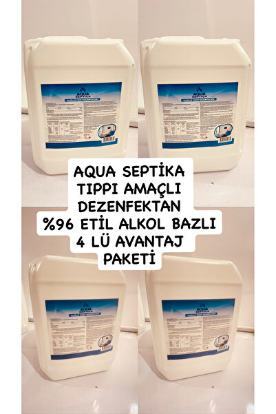 AQUACAN Aqua %96 Etil Alkol Dezenfektan 4lü 20 litre