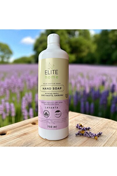 The Elite Home Vegetable Based and Vegan Certified Liquid Hand Soap 750 ml (Lavender)